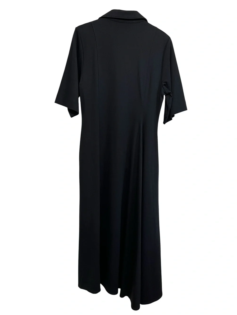 COS Asymmetric Polo Maxi Shirt Dress Black Size Medium NEW - Picture 3 of 16
